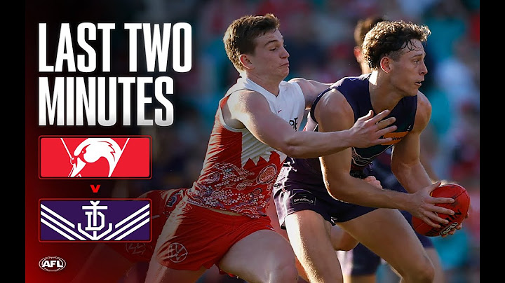 Last Two Minutes: Sydney Swans v Fremantle | Round 17, 2025 | AFL