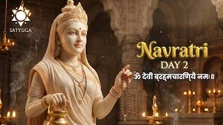 Navratri Day 2 Maa Brahmacharini Mantra | ॐ देवी ब्रह्मचारिण्यै नमः | 108 Times | Peace &amp; Strength