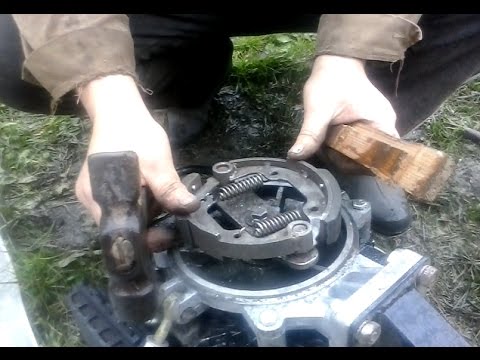 Культиватор Тарпан Замена колодок и пружин - YouTube