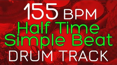 Half Time Rock Drum Beat - 155 BPM - DRUM TRACK