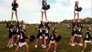 8th grade TMS Bulldog cheerleaders of 2012-2013 "Clap it High"