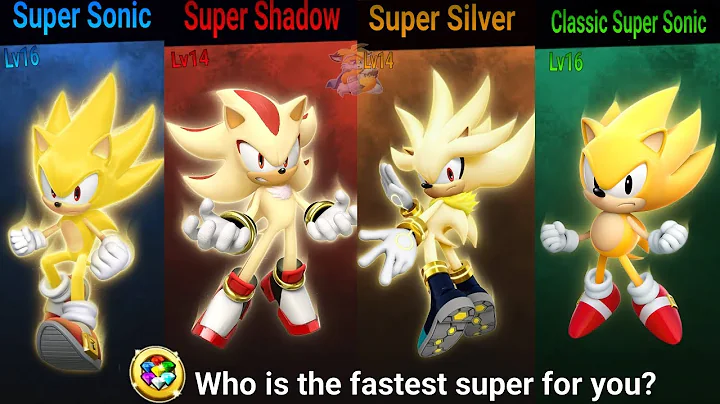 Supers with super form at maximum level - Sonic Forces Speed Battle