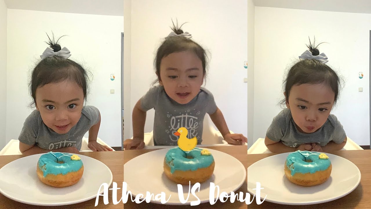 Athena VS Donut 🍩 | Toddler temptation challenge 🐣 | Do not eat it challenge 001 | Athena Cerfinna