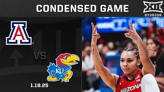 Arizona vs. Kansas Condensed Game | 2024-25 Big 12 Women's Basketball