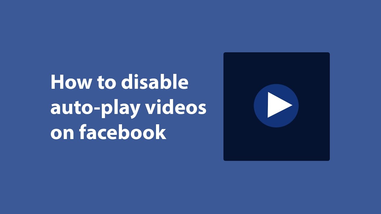 How to disable autoplay videos on facebook YouTube