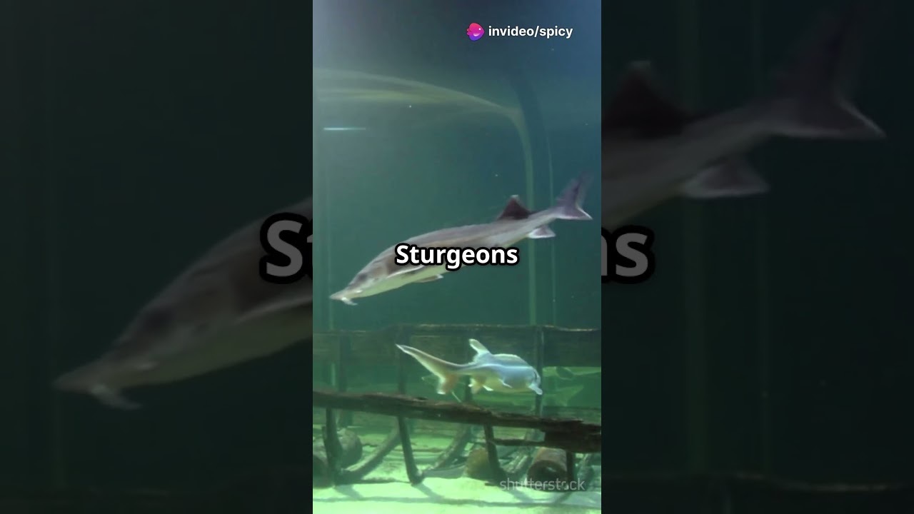 Beluga Sturgeon: The Underwater Giants! 🌊💙 