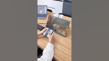 What’s the fun in gaming on a tiny screen?#portablemonitor #monitor  #switch #tech #giftforhim