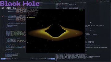 Black Hole simulation := Raylib Game Engine