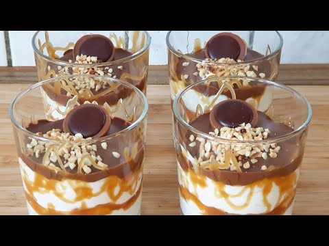 Toffifee Becher 😍 mit Karamellsauce - Dessert Rezept