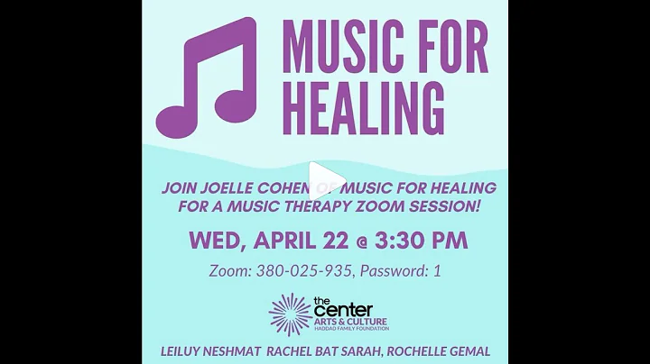 Music for Healing with Joelle Cohen, 4/22