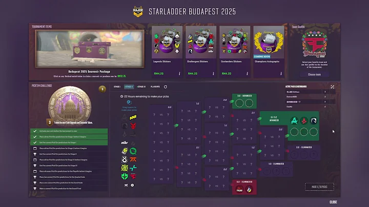 CS2 Budapest Major 2025 Stage 2 Pick'ems