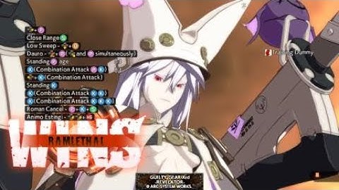 GGXR2 :Ramlethal Instantkill Combo (A)