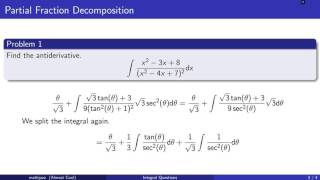 Partial Fraction Decomposition (Hard)
