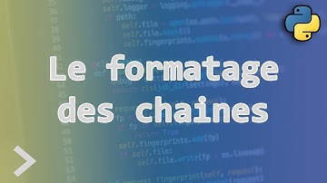 Programmation avec python - Le formatage des chaines