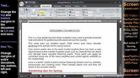 European Computer Driving Licence Module 3 Word: Test Q. Solution