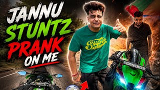 JANNU STUNTZ ACCIDENT PRANK ON ME 😑