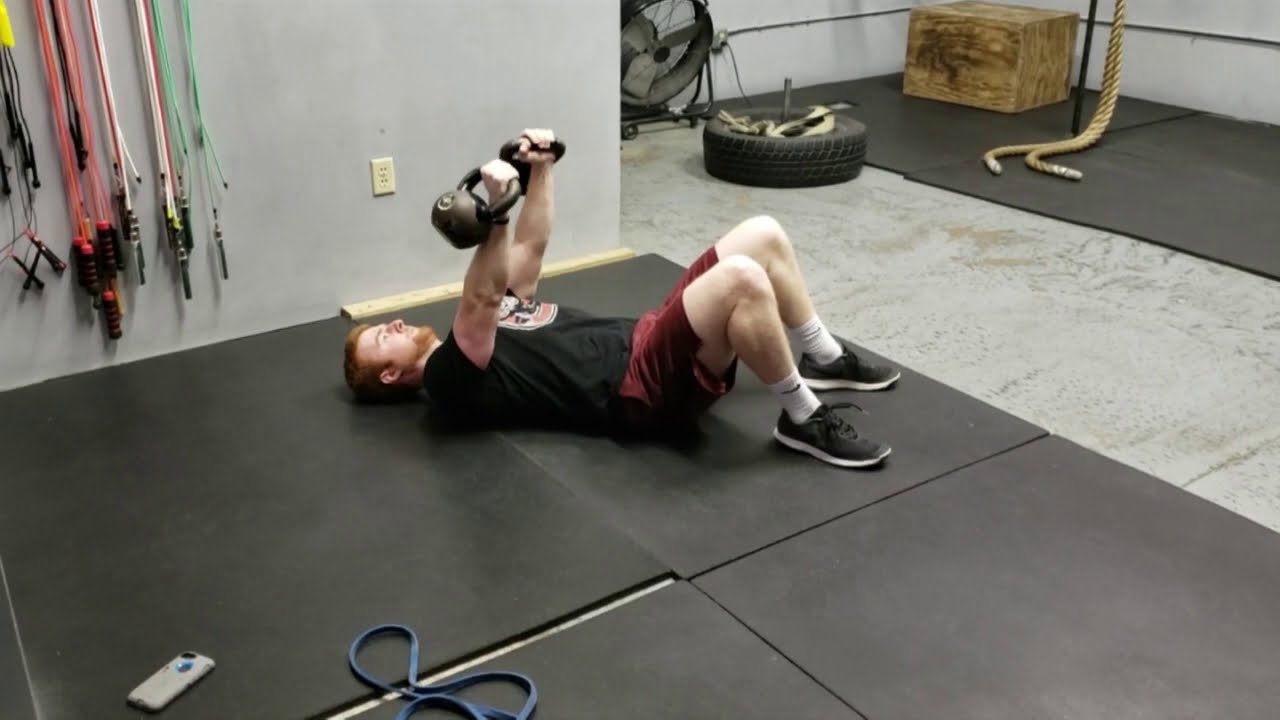 How to do a Kettlebell Floor Press YouTube