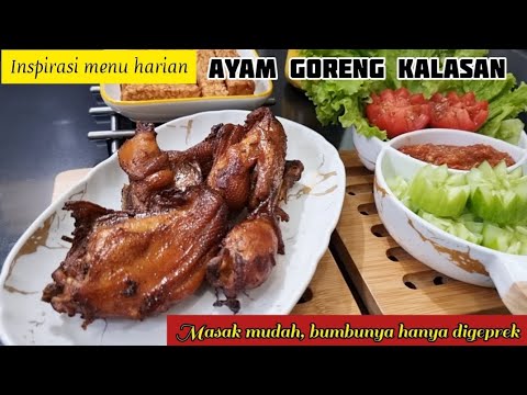 Menu Diet Ayam Goreng Kalasan ala Mbok Berek, bikinnya mudah serba geprek Yang Bergizi