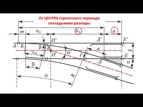 Построение стрелочного переводы. Часть 1