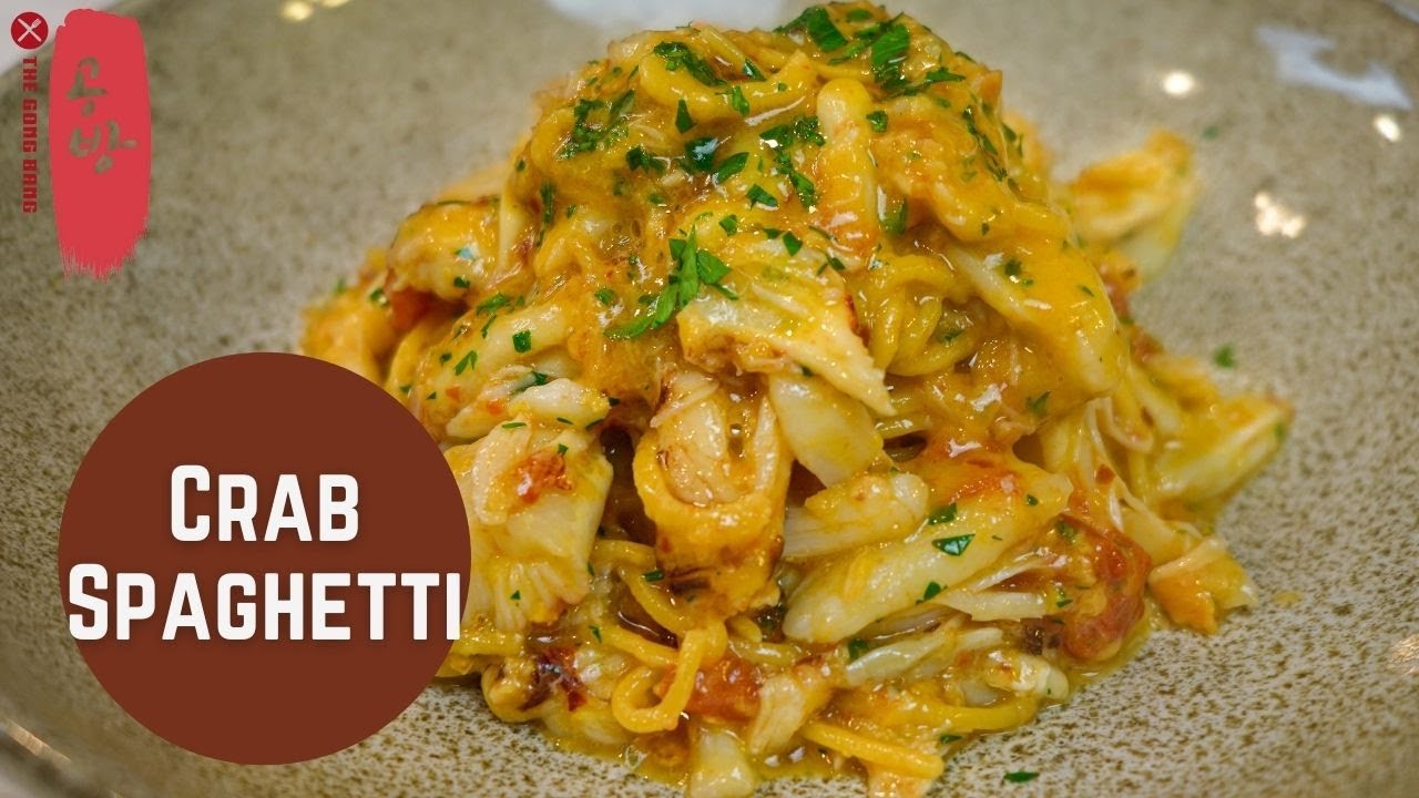 Crab Meat Spaghetti Recipe: Crab, Spaghetti, Bottarga and Tomato