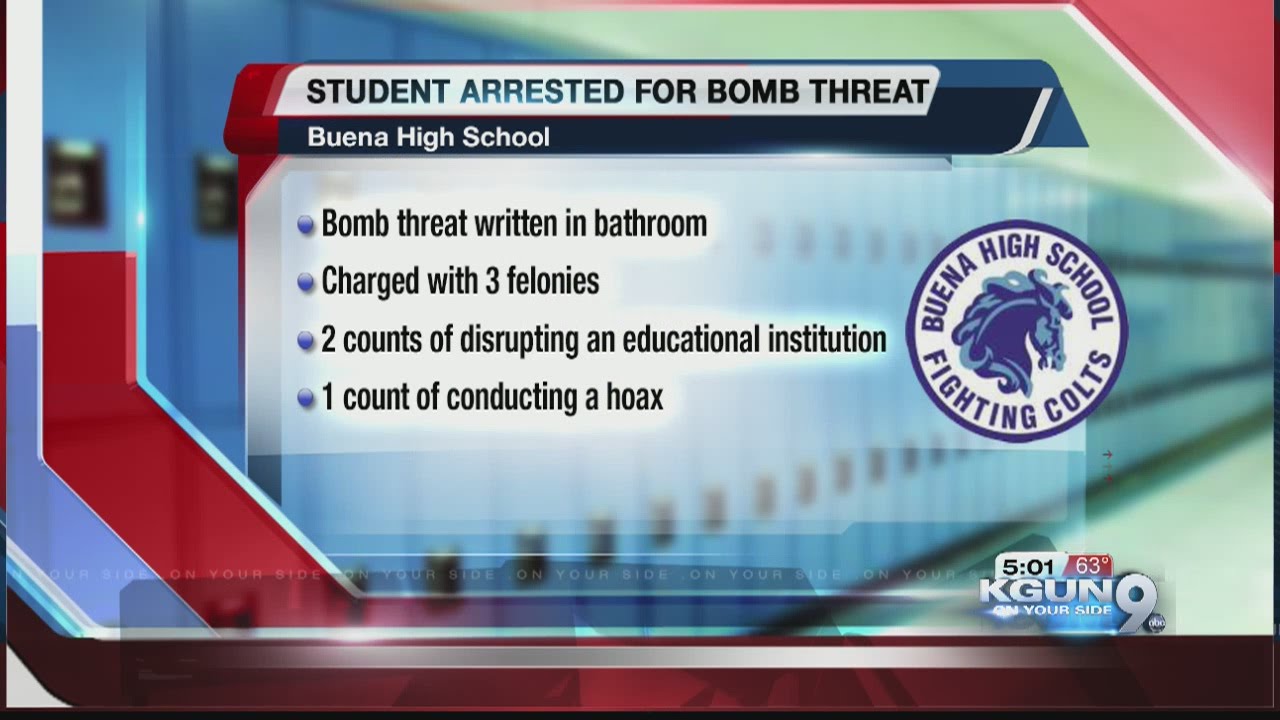 Student arrested on felony charges for bomb threat - YouTube