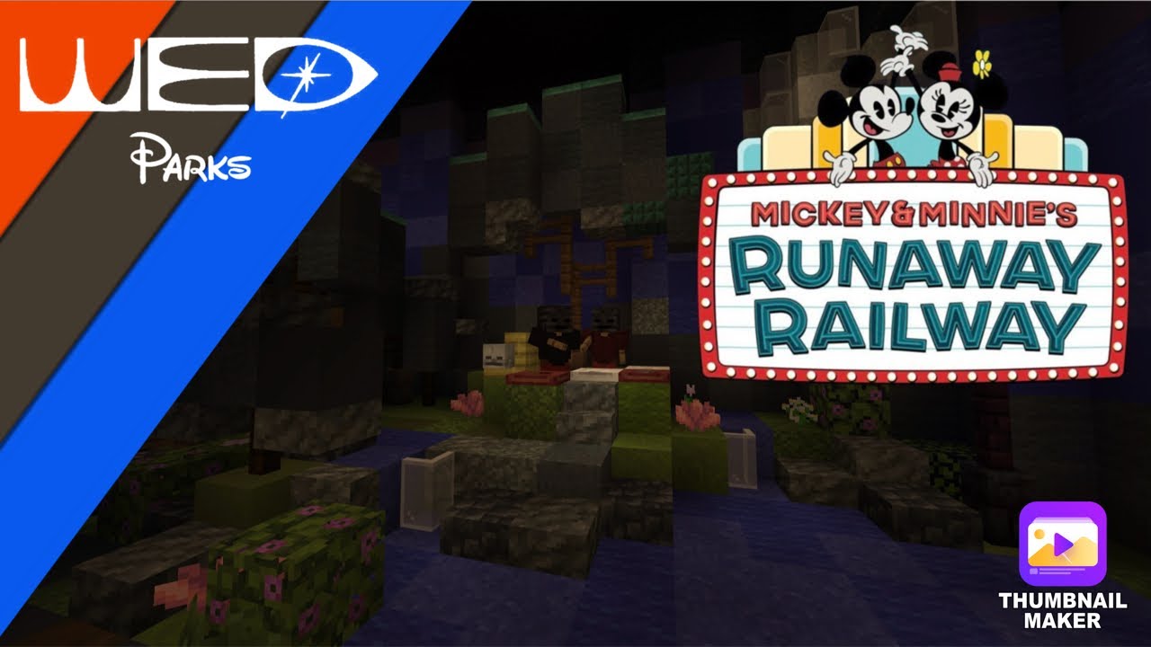 Mickey & Minnie’s Runaway Railway Minecraft (2025 W.E.D. Parks)