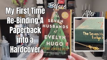 My First Time Re-Binding a Thrift Store Paperback into a Custom Hardcover Book