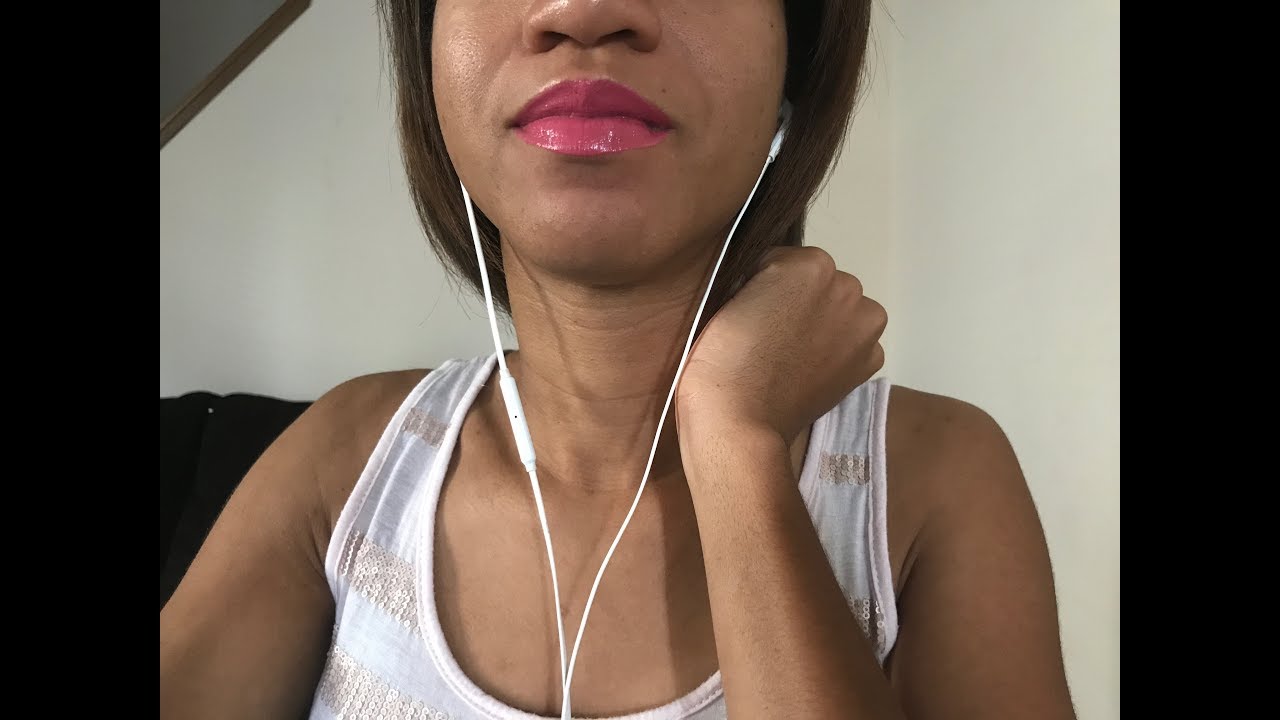 Gum chewing popping noises asmr