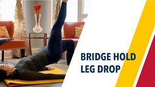 How to do Bridge Hold Single Leg Drop Correctly | Step-by-Step Exercise Breakdown | Exercise Library