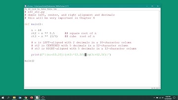 f-strings and column control