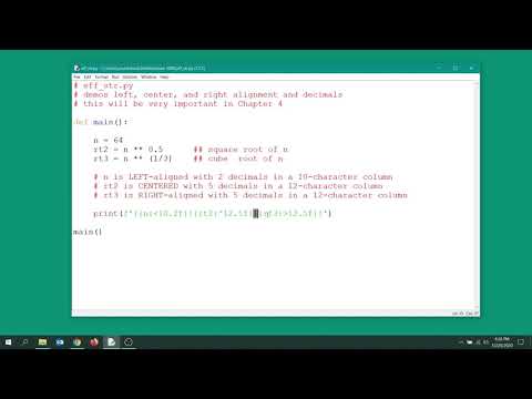 f-strings and column control