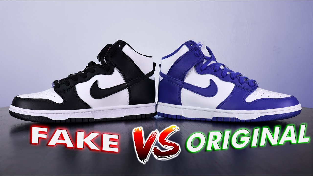 Condición Perfecto Fuera de borda Nike Dunk Original vs Fake ¿Cuales son las diferencias? - YouTube