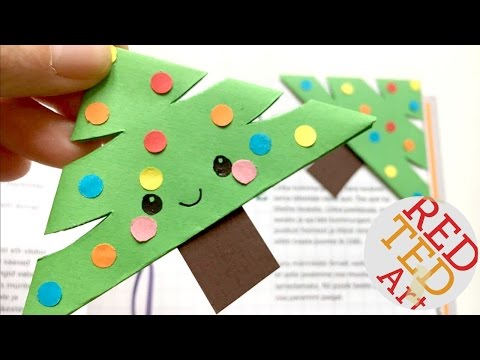 Video: How To Easily Make A Christmas Tree Bookmark