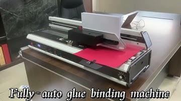 fully-auto hot melt glue book binding machine