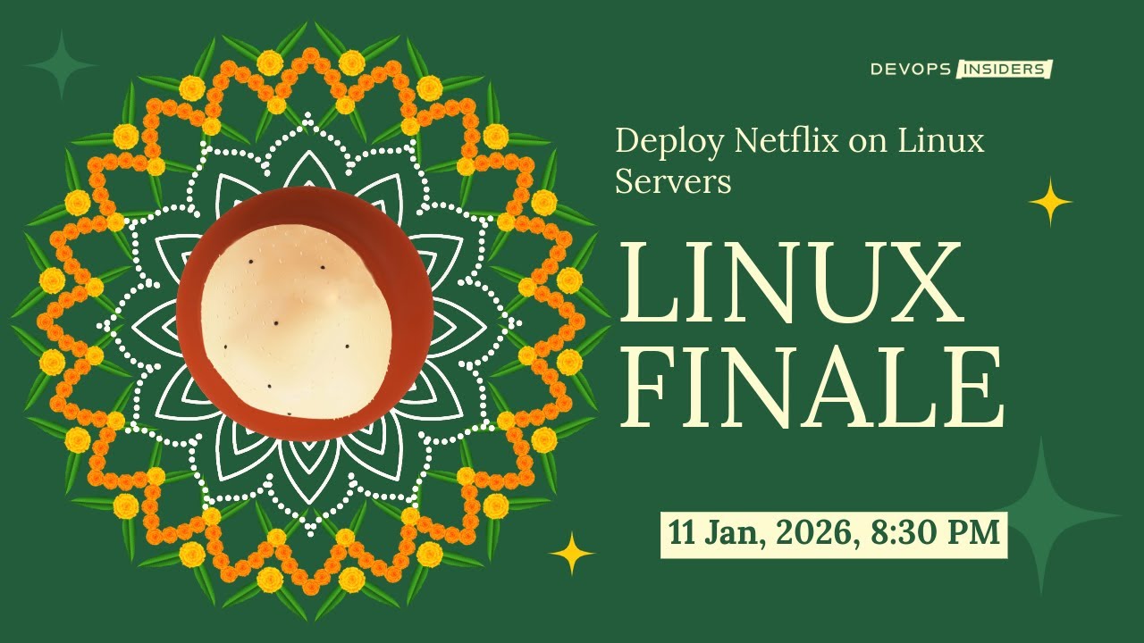 🔴 DevOps Batch 18 - Class 1101 - Netflix on Linux (Live)