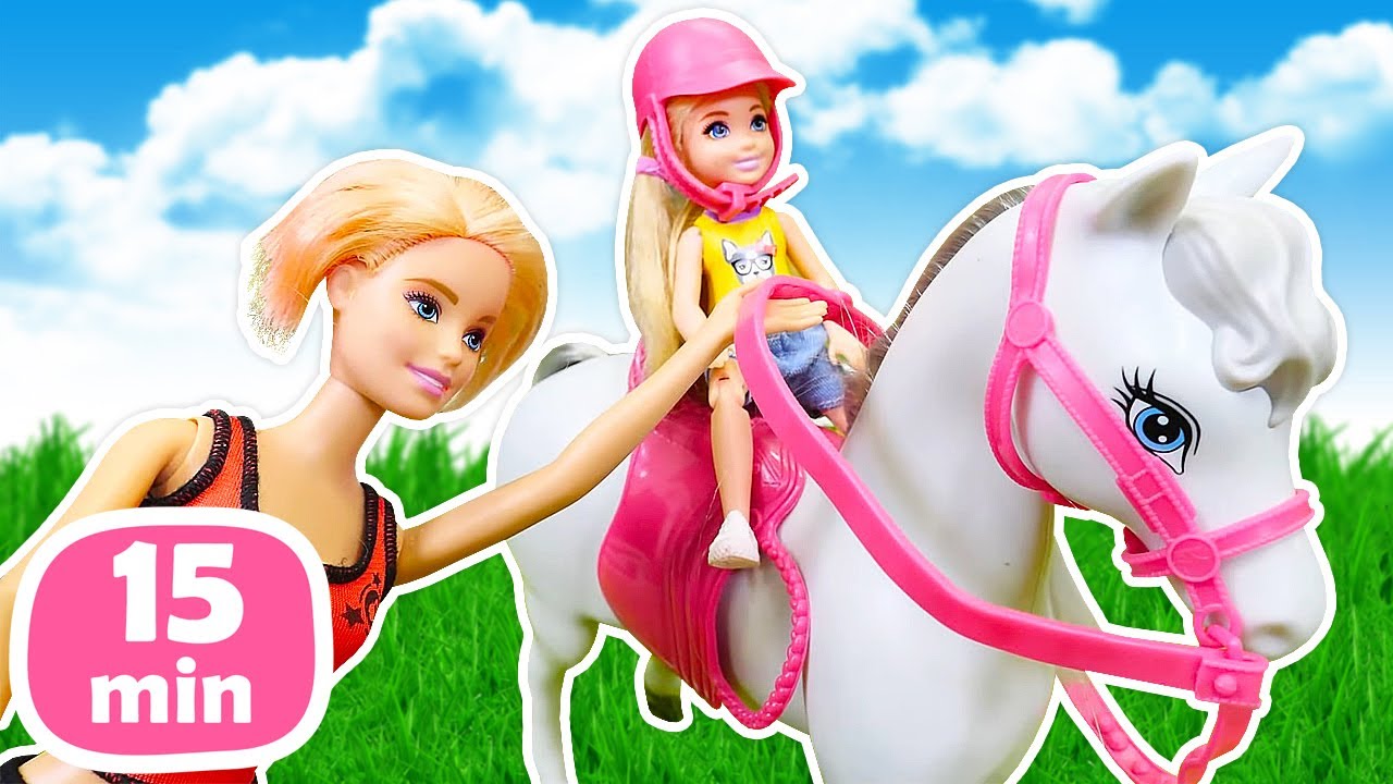 Tolle Puppen Videos für Kinder mit Barbie Kompilation | Magisches Schloss.