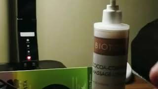 Massage time using Biotone Massage Lotion and Chakras Incense