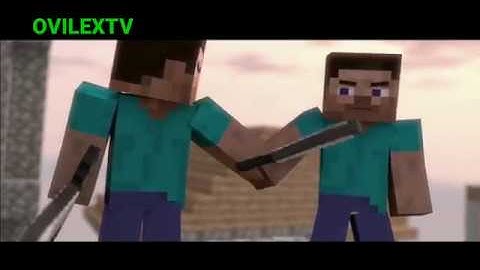 Minecraft Herobrine vs Steve Steve