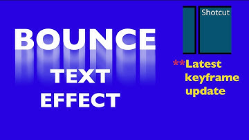 Create a BOUNCE TEXT Effect in Seconds! (Shotcut Keyframe Update) #shotcut #shotcuttutorial