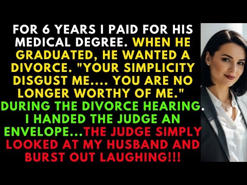 I Paid For His Medical Degree 6 Years Then He Divorced Me Until The Judge Opened My Envelope