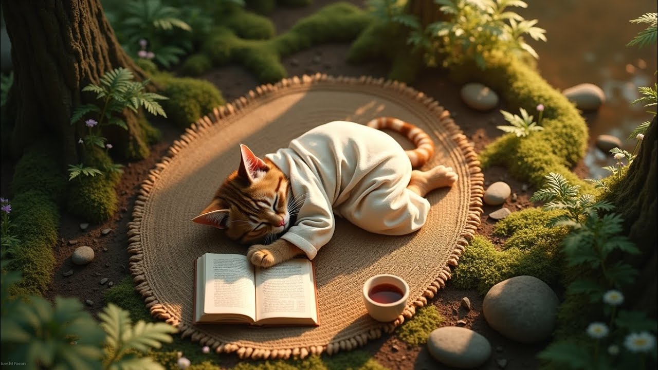 Tiny Cat’s Cozy Forest Life 🐾 | Relaxing ASMR Villa & Nature Sounds 🌿