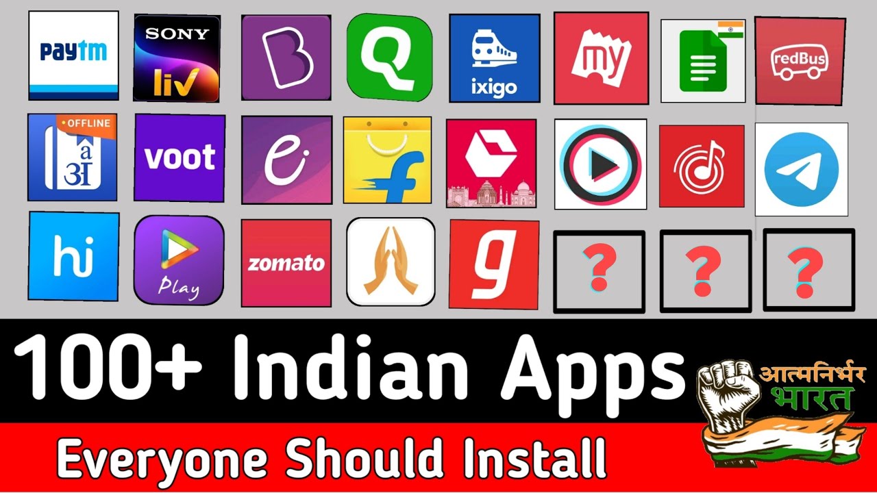 100 Indian Apps List Top Indian Apps Made In India App List No 100 Indian Apps List Top Indian Apps Made In India App List No
