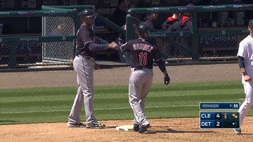 CLE@DET: Ramirez plates two runs in Indians