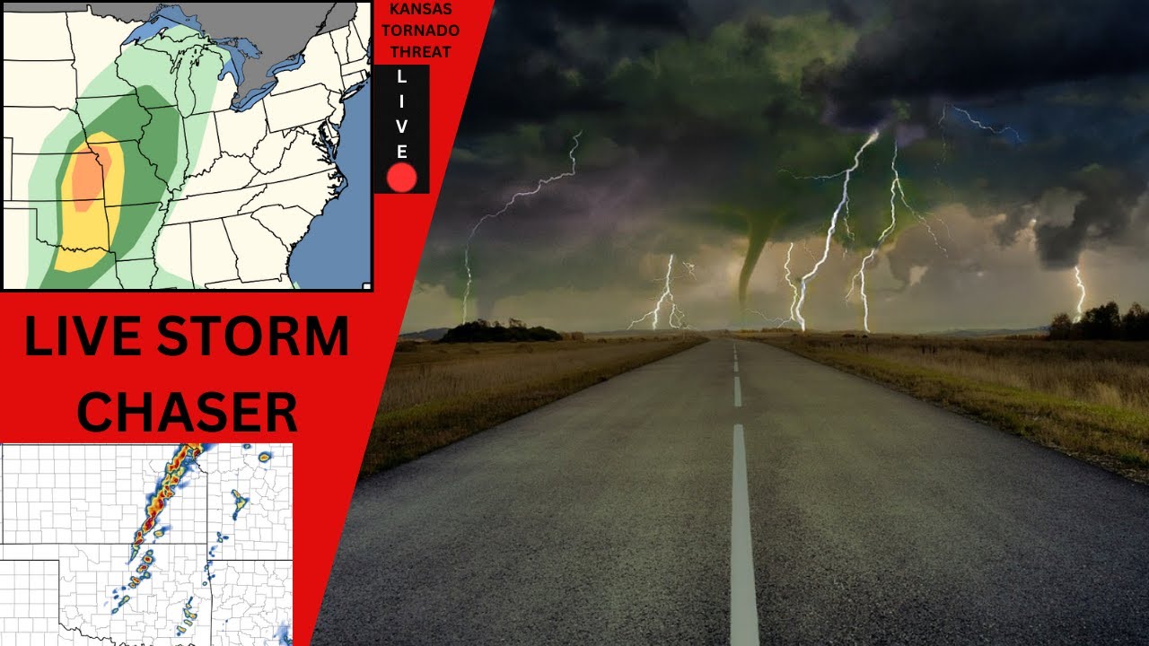 KANSAS TORNADO THREAT | LIVE Storm Chaser - YouTube