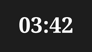 3 Minutes 42 Seconds Countdown Timer