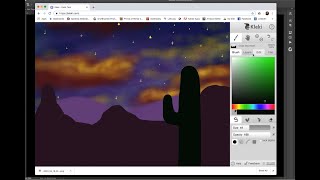 How to Draw a Galaxy on Kleki.com 