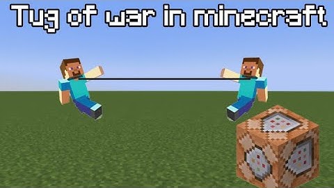 How to make tug of war in Minecraft (bedrock tutorial)