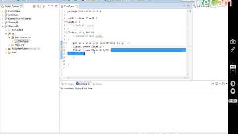 Constructor in Eclipse