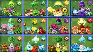 Random 12 Team 3 Plants & Mint Vs 4 Team Zombie - Who will win? - Pvz 2 Team Plant Vs Team Plant