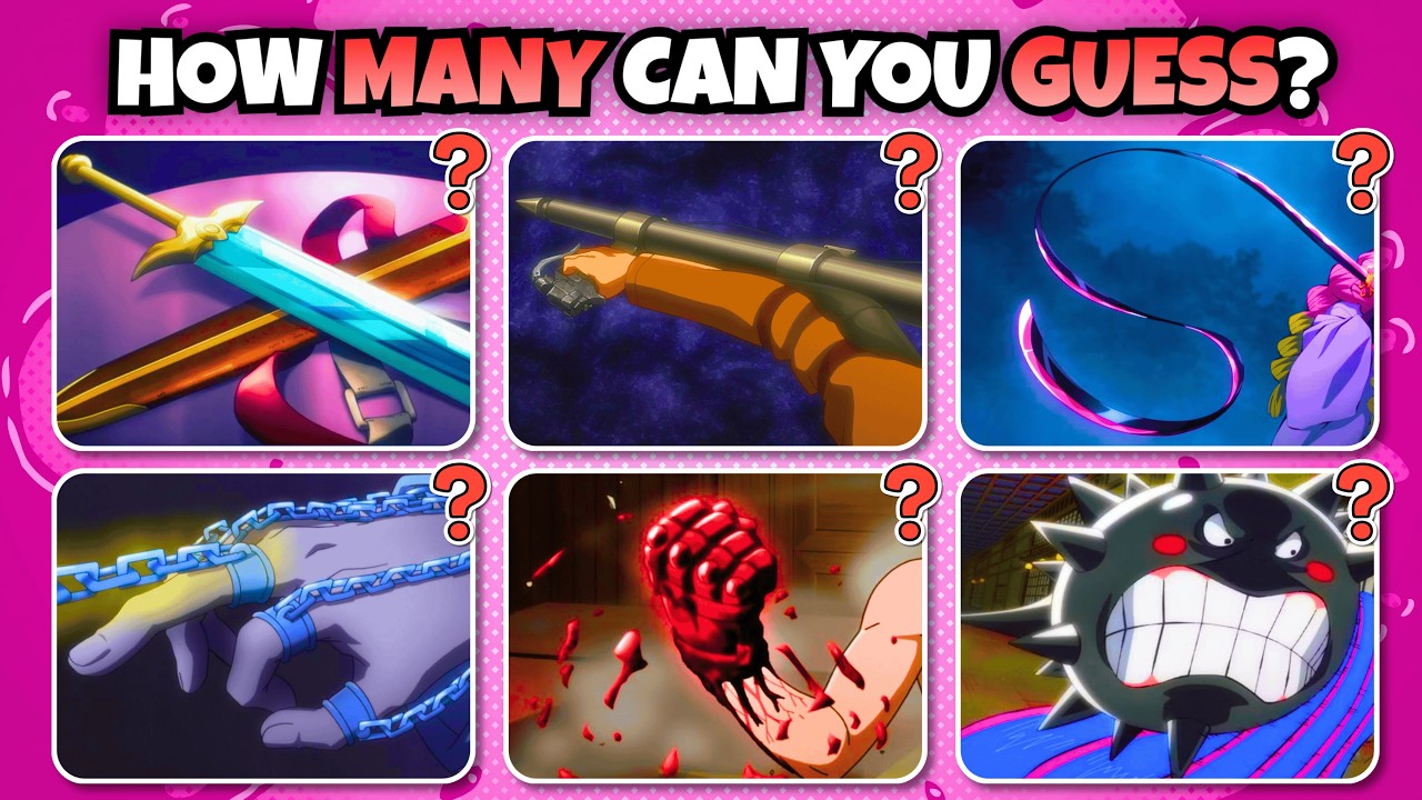How Many Anime Can You Guess from Their Weapons? (Part 2) ⚔️🔥 Anime Quiz